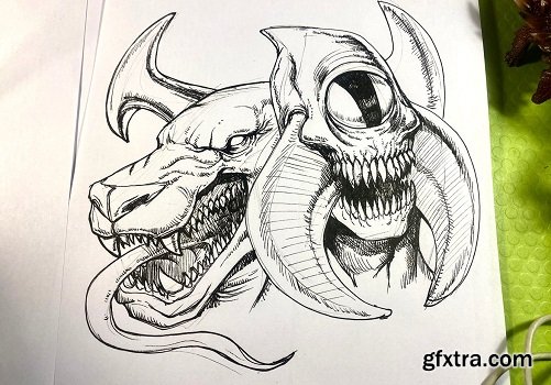 How to Draw a Monster - Creature Portrait