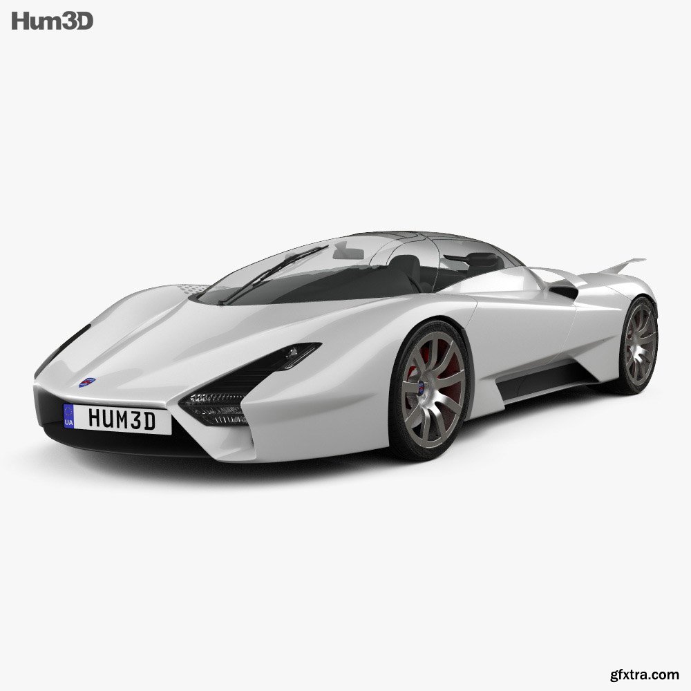 SSC Tuatara 2011 3D model » GFxtra