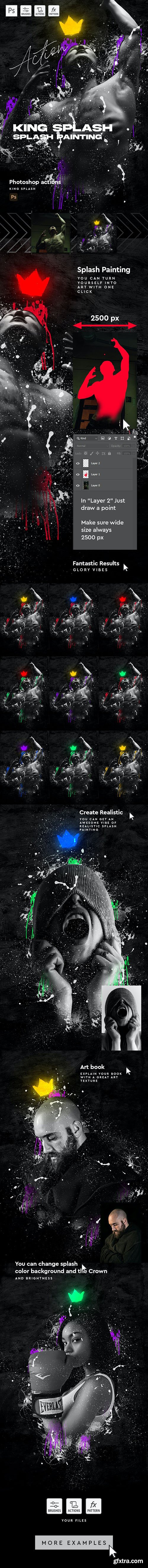 GraphicRiver - King Splash Painting Photoshop Action 30455842