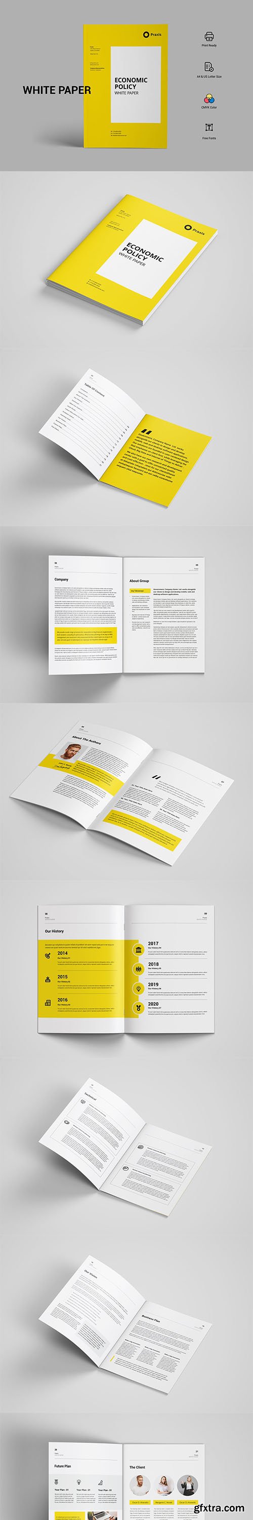 CreativeMarket - White Paper Template 5778826