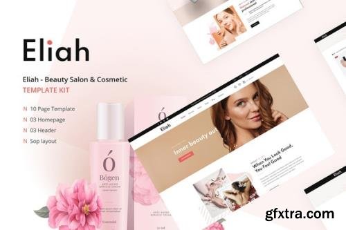 ThemeForest - Eliah v1.0.0 - Beauty Salon & Cosmetic Elementor Template Kit - 32006338
