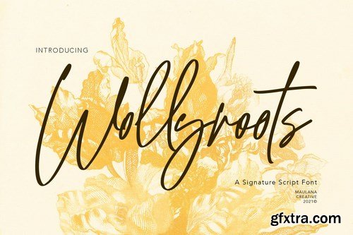 Wollyroots Signature Script Font