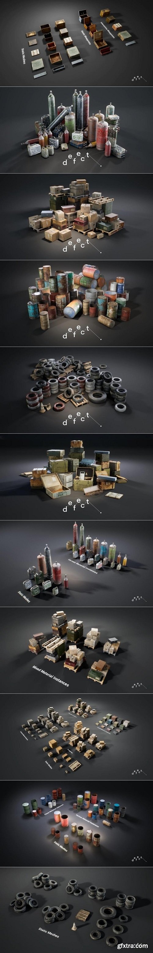 Unreal Engine - Defect Ultimate Props Bundle Vol.1