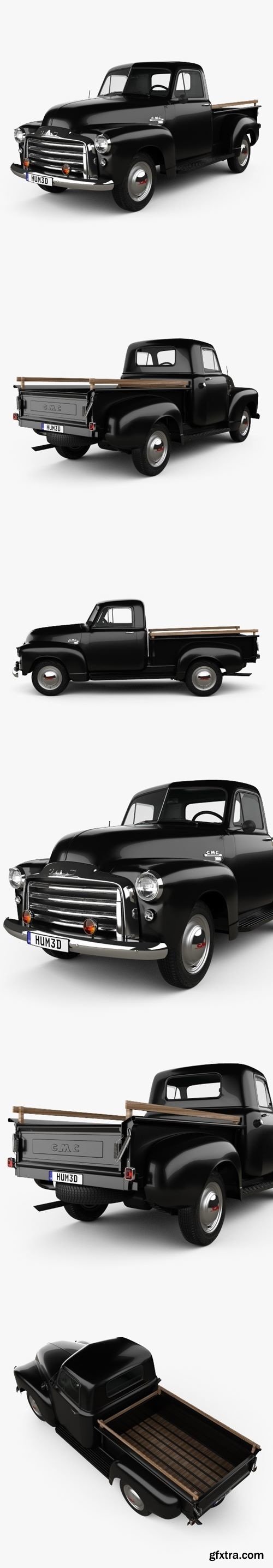 GMC 9300 Pickup Truck 1952 3D Model