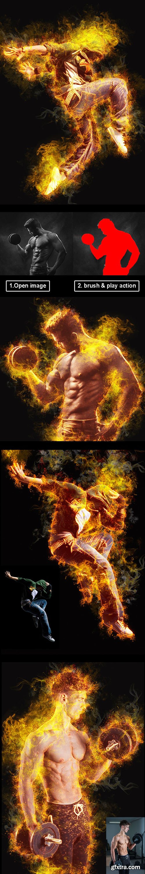 GraphicRiver - Amazing Flame Photoshop Action Vol 2 28223950