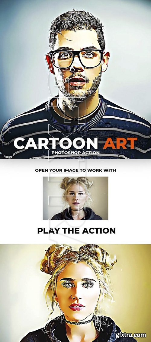 GraphicRiver - Cartoon Art Photoshop Action 22533628