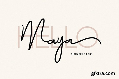 CM - Maya - Luxury Signature Font 3361776