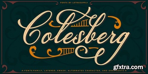 Colesberg Script Font Family - 7 Fonts