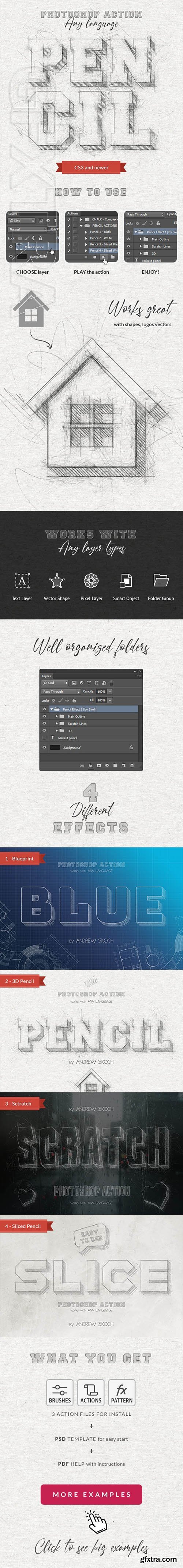 GraphicRiver - Pencil Sketch - Photoshop Action 25488367