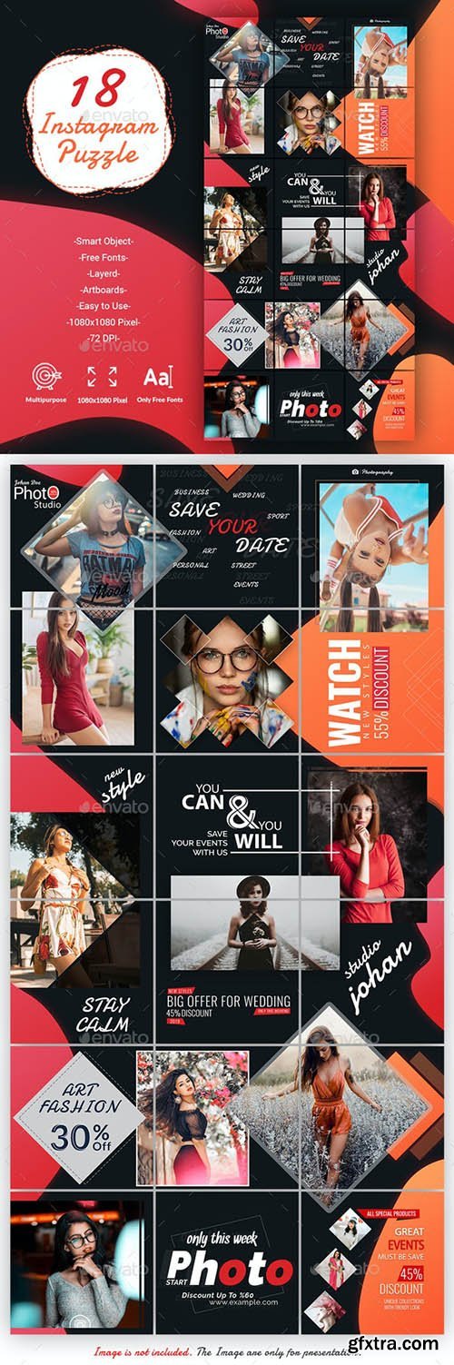 GraphicRiver - Instagram Puzzle Bundle 26164747