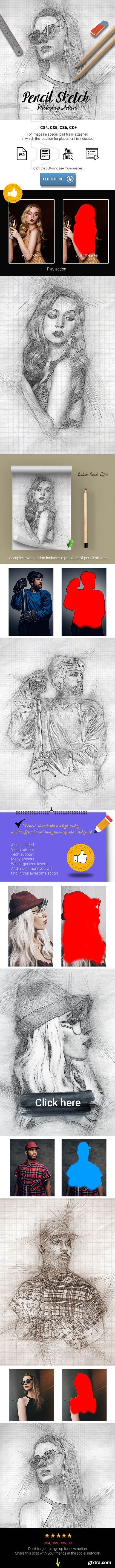 GraphicRiver - Pencil Sketch Photoshop Action 25638686