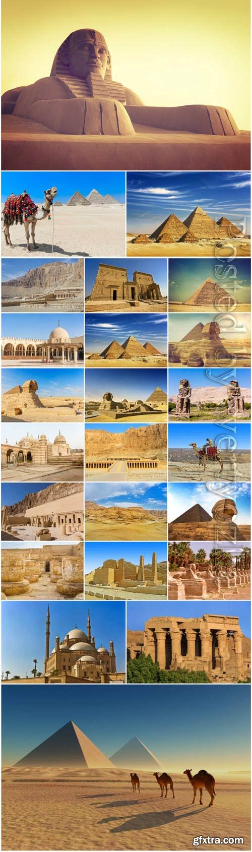 Egypt landmarks stock photo