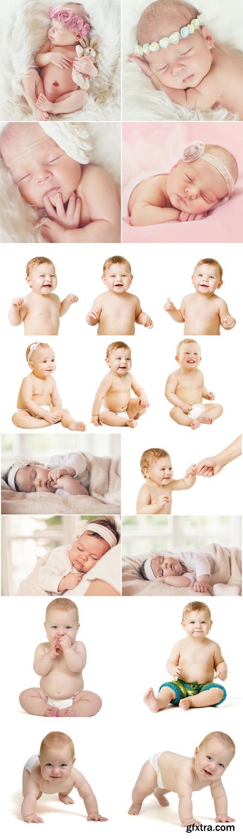 Cheerful little children stock photo