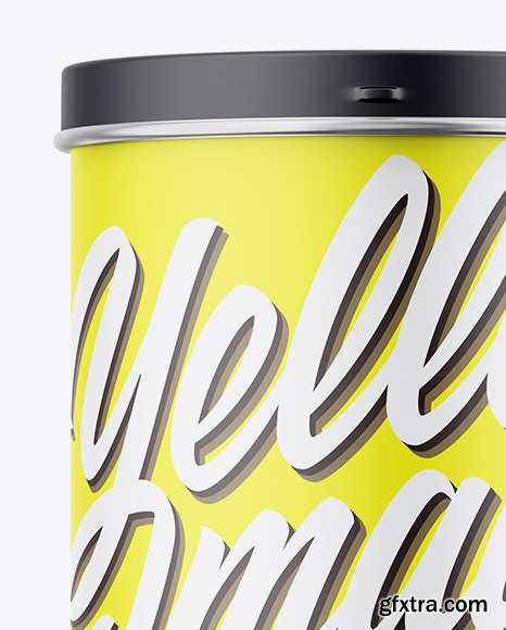 Matte Tin Can Box Mockup 82766