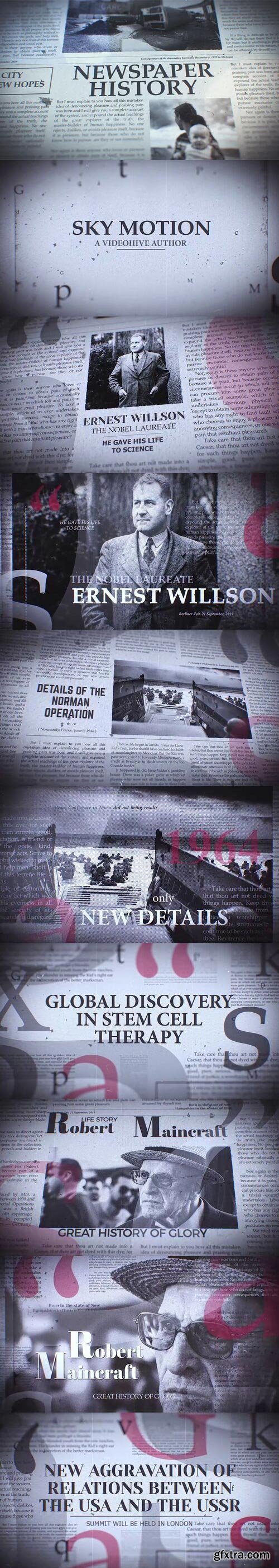 Videohive - Newspaper History - 23664096 CC, CS6