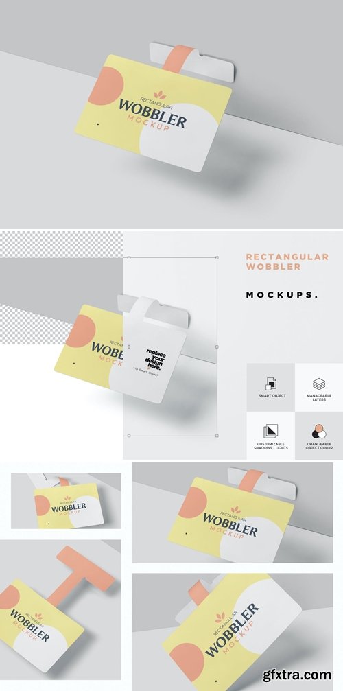 Rectangle Wobbler Mockups