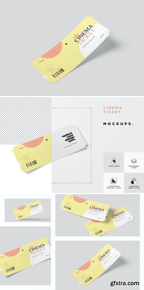 Event Ticket Mockups