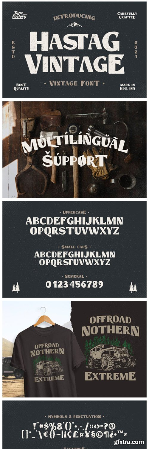 Hastag Vintage Font