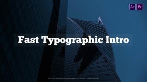 Videohive - Fast Typographic Intro