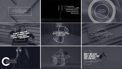 Videohive - Minimal Typography Pack 3