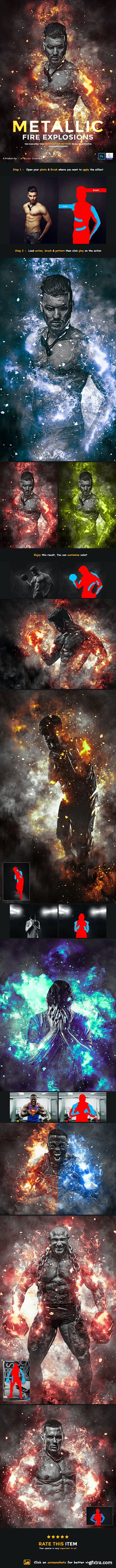 GraphicRiver - Metallic - Fire Explosion PS Action 31326972