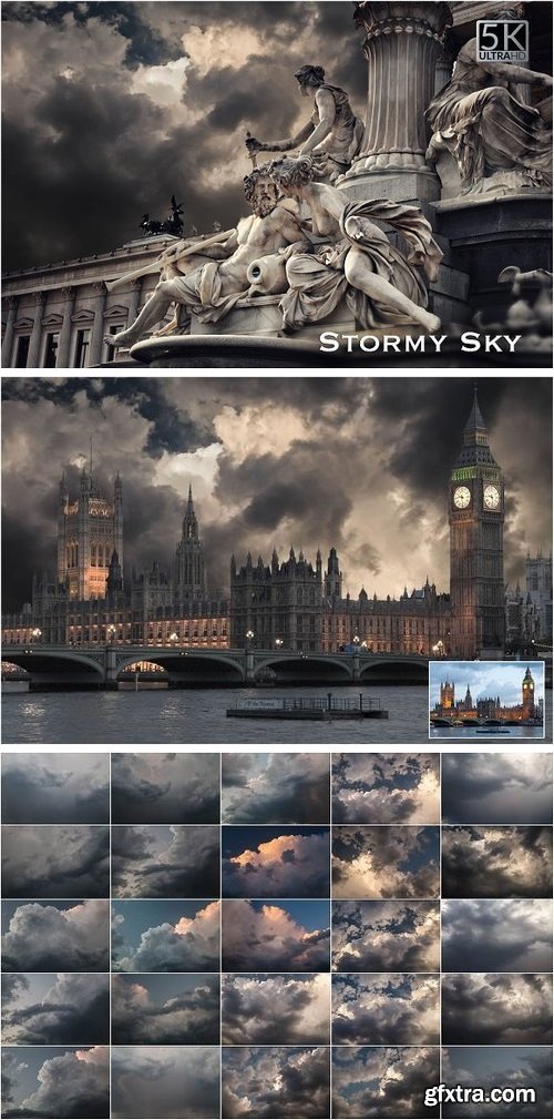 CM - 5K Stormy Sky Overlays 2002207