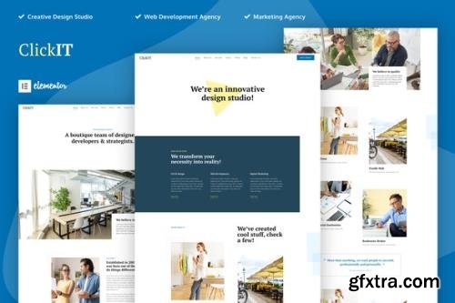 ThemeForest - ClickIT v1.0.0 - Creative Digital Agency Elementor Template Kit - 32067352