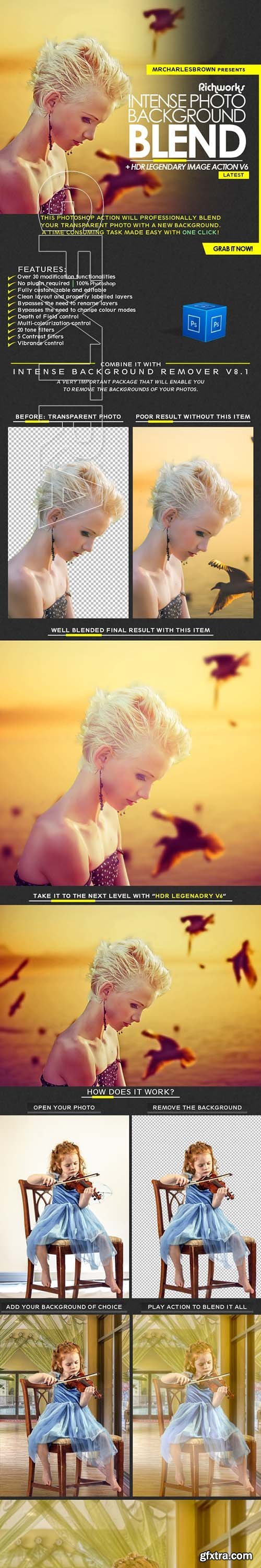 GraphicRiver - Intense Photo Background Blend 22426021