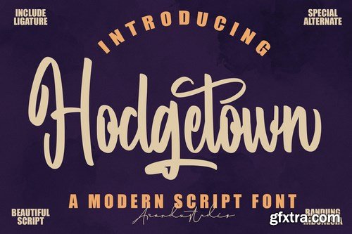 Hodgetown - Modern Script Font