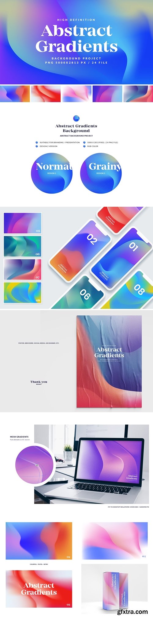 Abstract Gradients Background