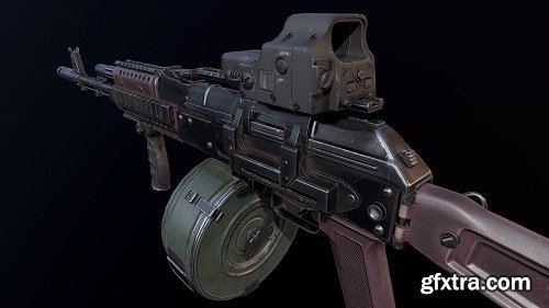 AK 74 M Custom 3d Model