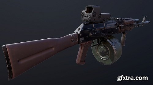 AK 74 M Custom 3d Model