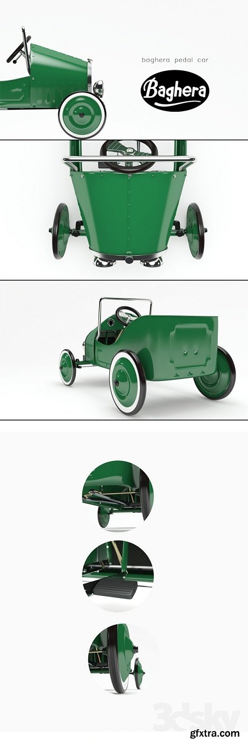 Pedal Toy Car 3d Model