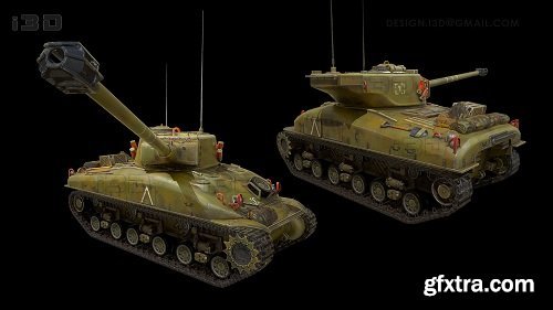 Sherman M-51 3D Model