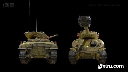 Sherman M-51 3D Model