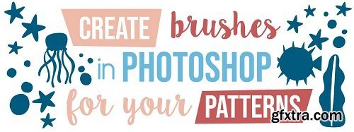 Create brushes in Photoshop for your patterns