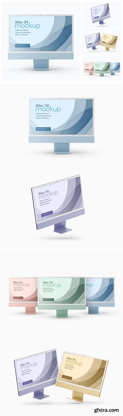 The New iMac 24” Mockup Set | 2021