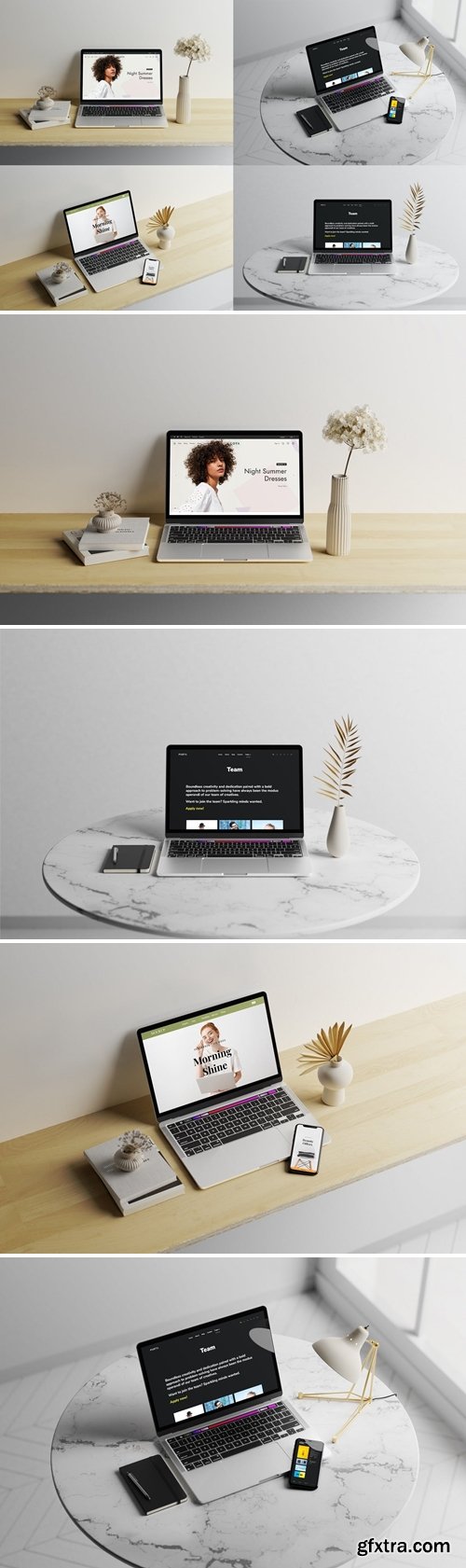 MacBook with iPhone Mockup