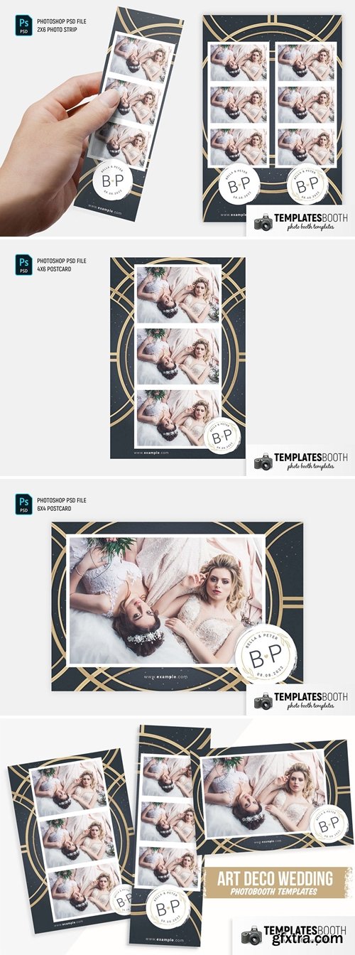 Golden Rings Photo Booth Template