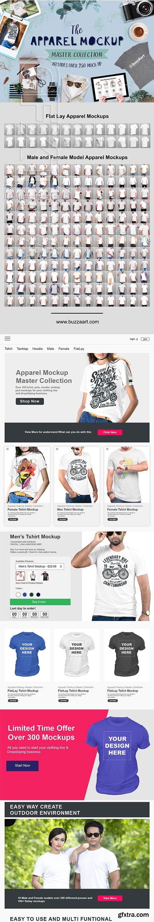 CreativeMarket - Apparel Mock up Master Collection 2840589