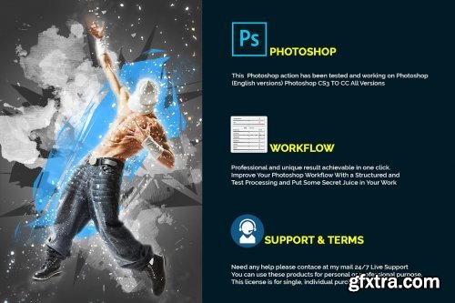 CreativeMarket - Poster Maker photoshop action 4444543