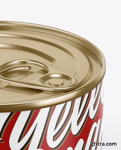 Tin Can With Pull Tab Mockup 82417