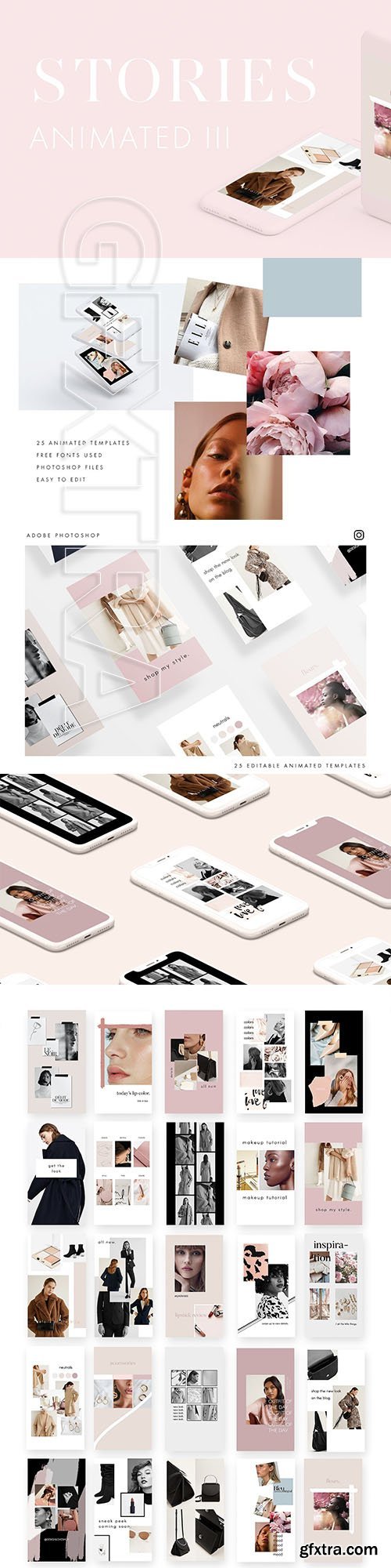 CreativeMarket - ANIMATED Instagram Stories Pack III 3500363