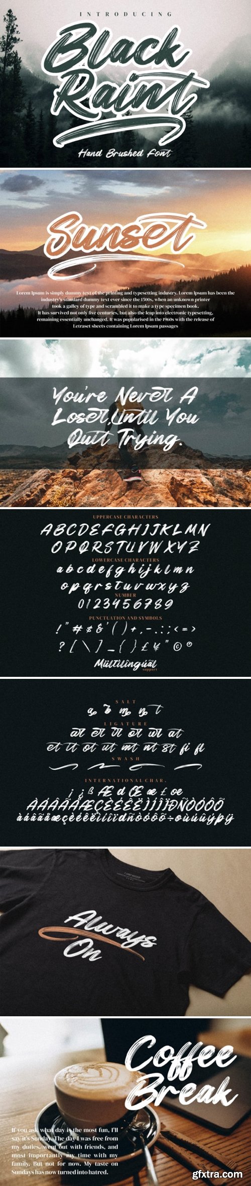 Black Raint Font