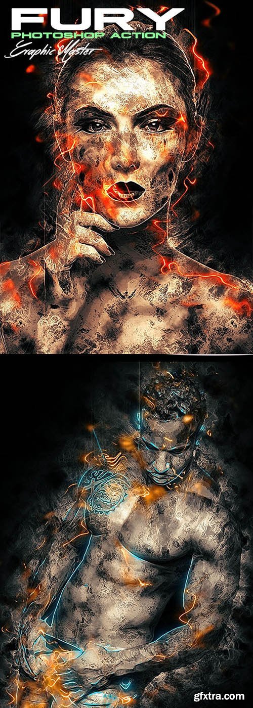 GraphicRiver - Fury Photoshop Action 25661399