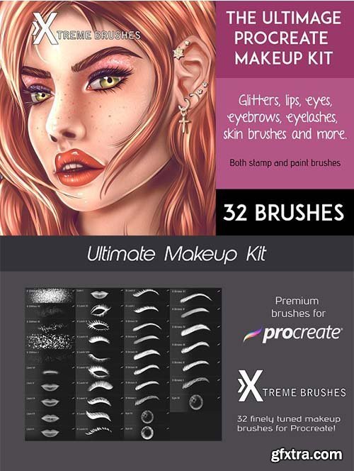 CreativeMarket - The Ultimate Procreate Makeup Kit 3191566