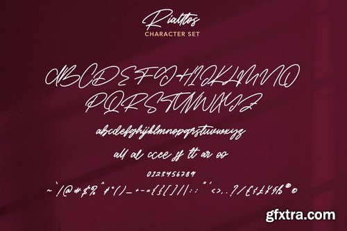 Rialltos Slanted Script Font