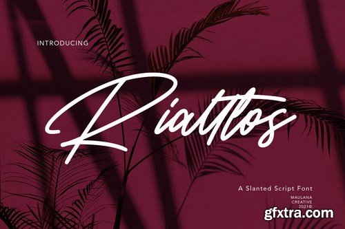 Rialltos Slanted Script Font