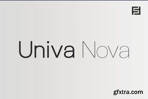 CM - Univa Nova - Minimalist Typeface with Clean Design 6131352