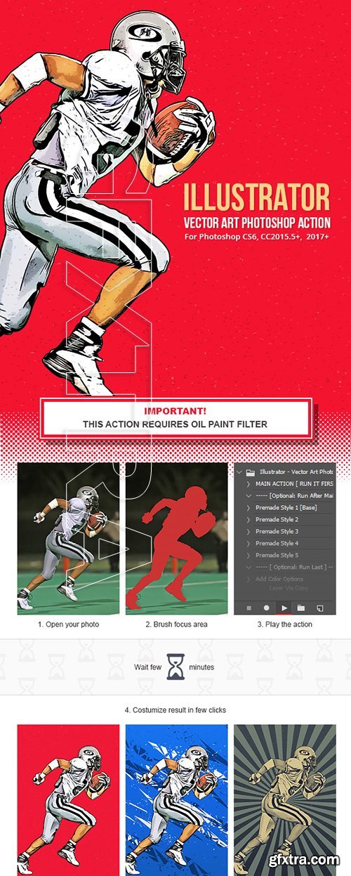 GraphicRiver - Illustrator - Vector Art Photoshop Action 22222983